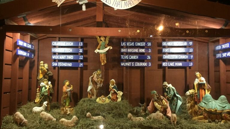 St. Susanna's Nativity Display with Mass Shootings