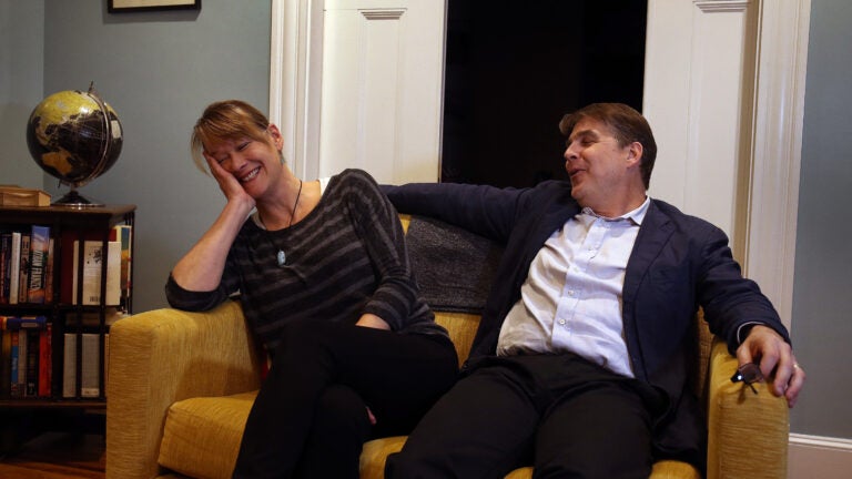 Married Couple Smiling