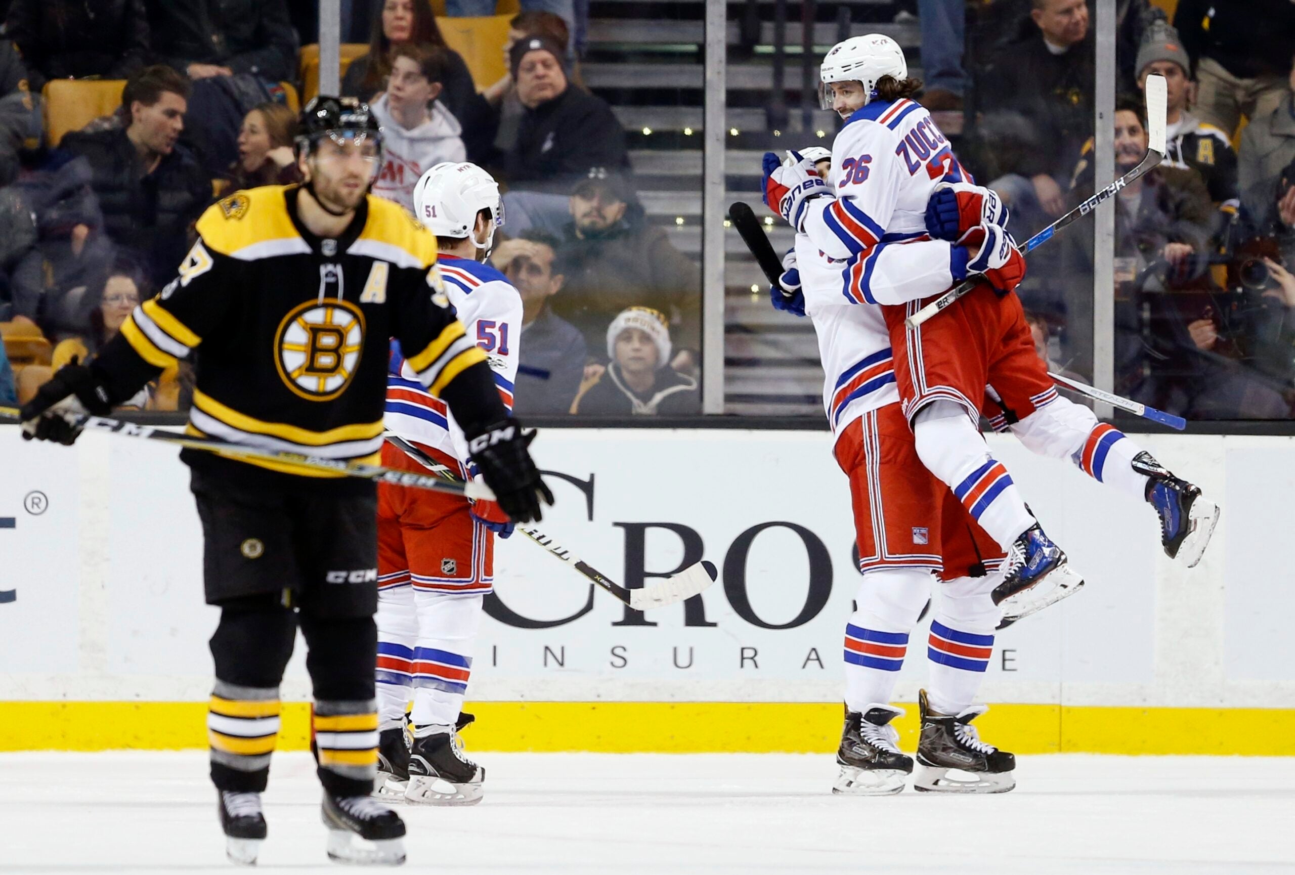 Rangers Score Power-play Goal In OT For Win Over Bruins, 3-2