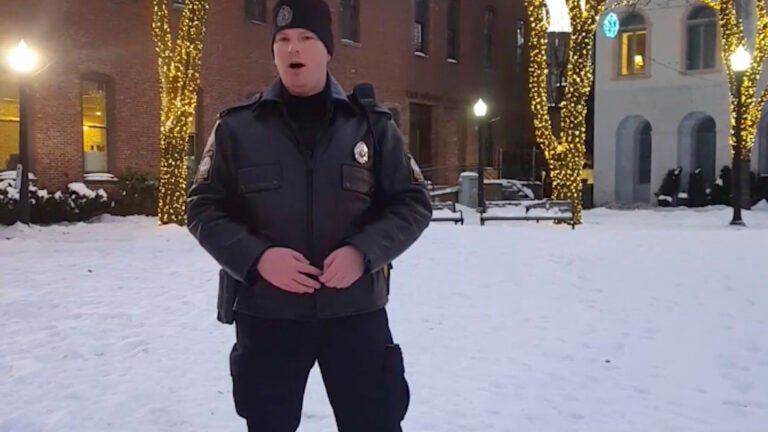 This Maine police officer's rendition of 'O Holy Night' has been shared thousands of times