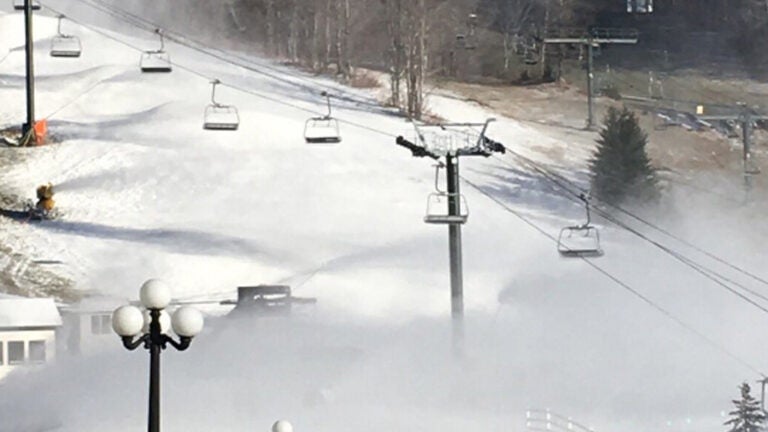 Why this snow groomer in Vermont works in his socks