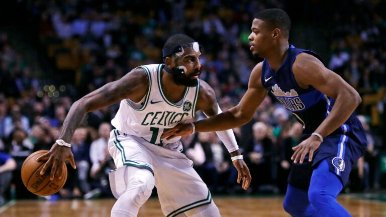 Kyrie Irving, short-handed Celtics earn 97-90 win over Mavericks