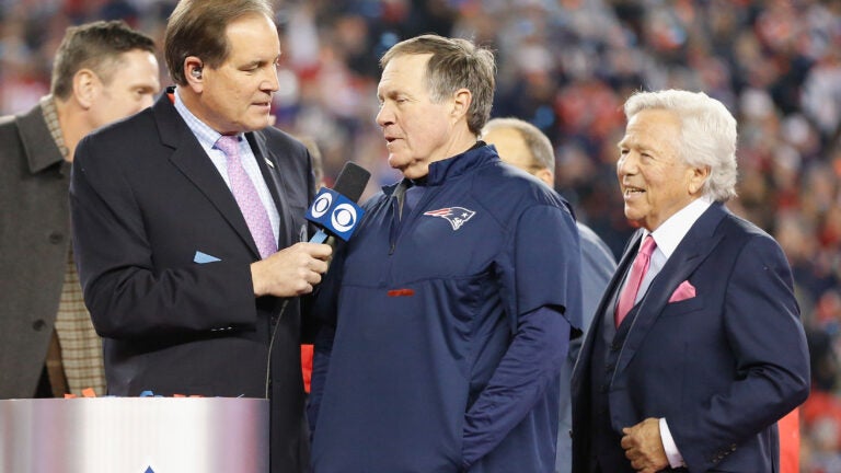 WATCH: Bill Belichick Accepts and Dismisses AFC Championship Trophy