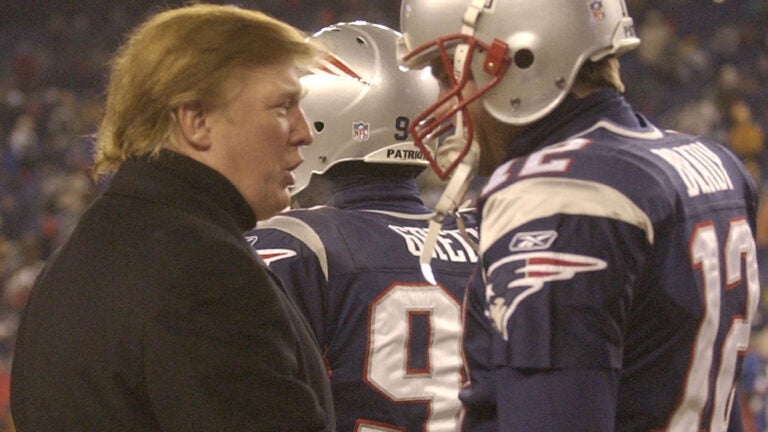 The last Patriots-Titans playoff game included a Trump cameo and record cold