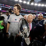 Robert Kraft, Tom Brady, Patrick Chung