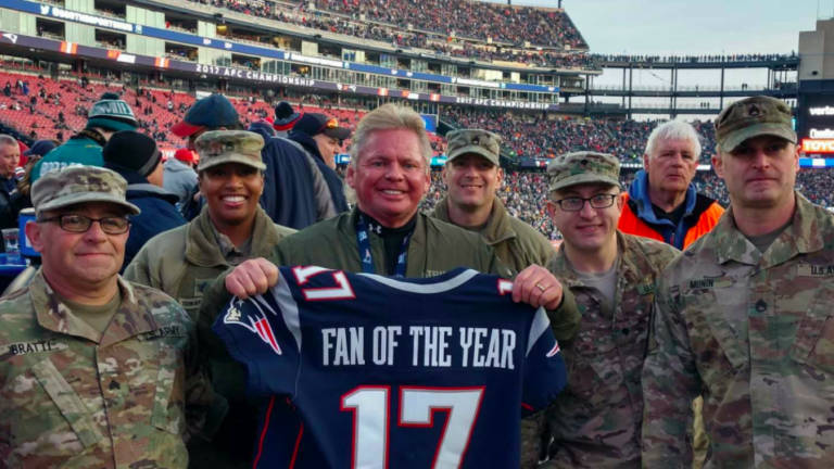 Patriots Fan of the Year says 'the legendary tailgate will never stop'