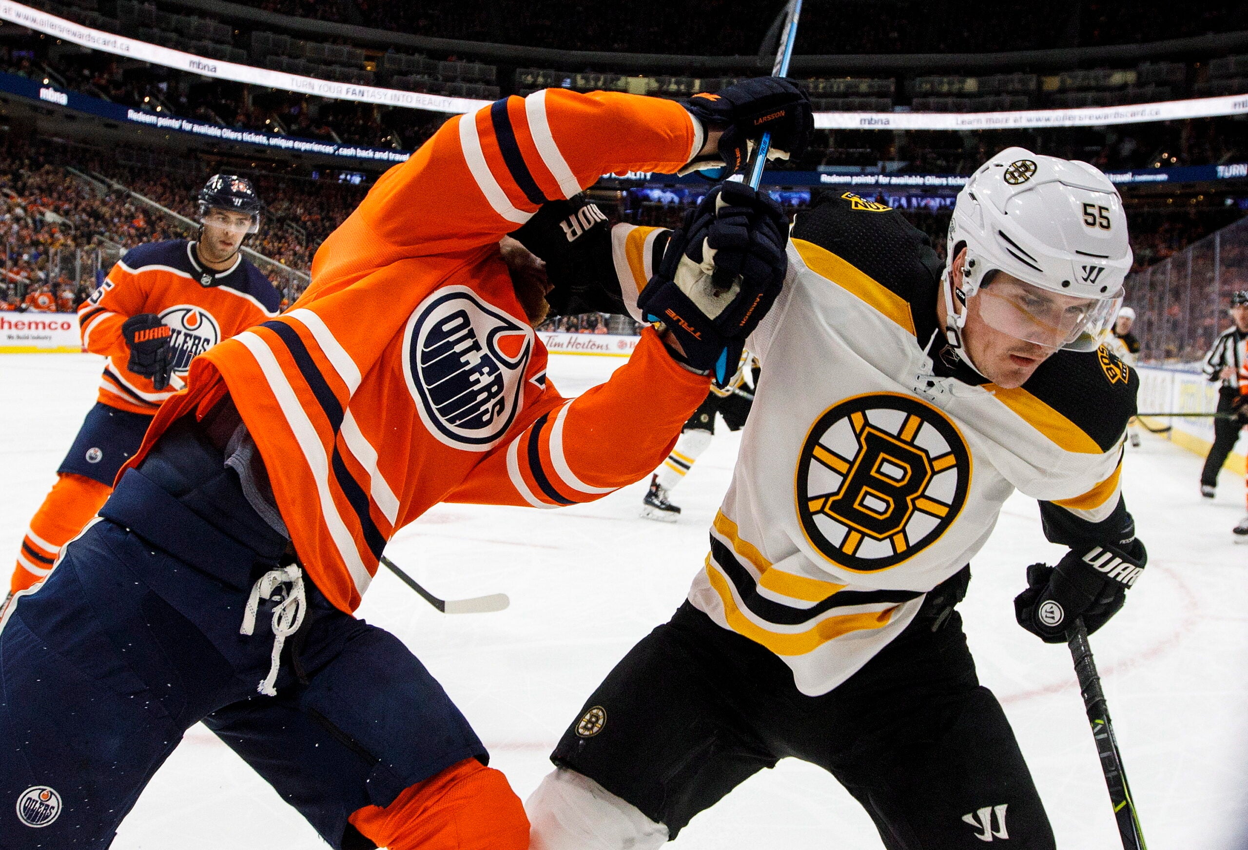 Krejci Snaps Tie Late In 3rd, Bruins Rally Past Oilers 3-2