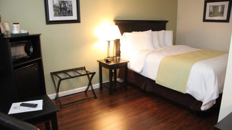 A room inside the Margaretta Inn in Machias, Maine.