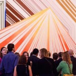 Visitors to the Museum of Fine Arts, Boston.