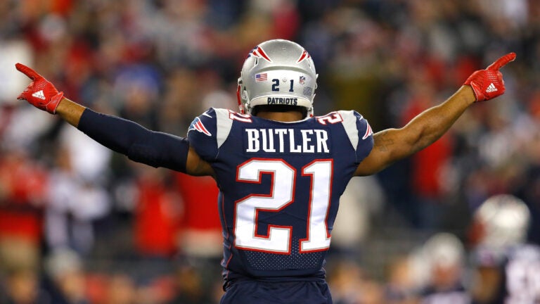 Cheap Nike Patriots 21 Malcolm Butler White Super Bowl LI