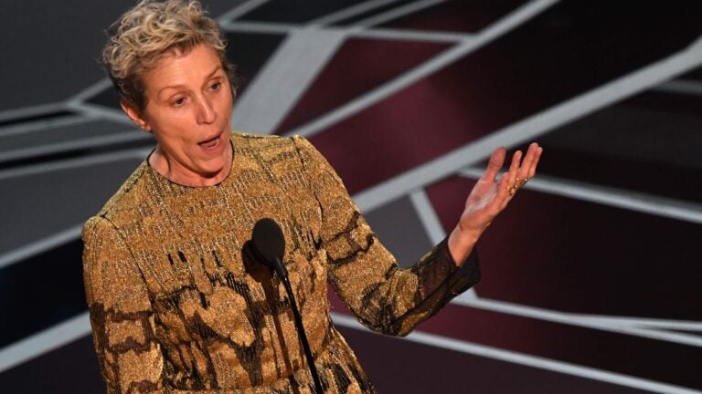 Frances McDormand at the 90th Annual Academy Awards