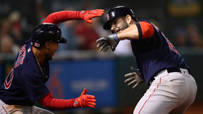 Mitch Moreland, Mookie Betts