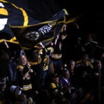 United States Women's National Ice Hockey team captain Meghan Duggan at Bruins-Maple Leafs Game 2, 2018.