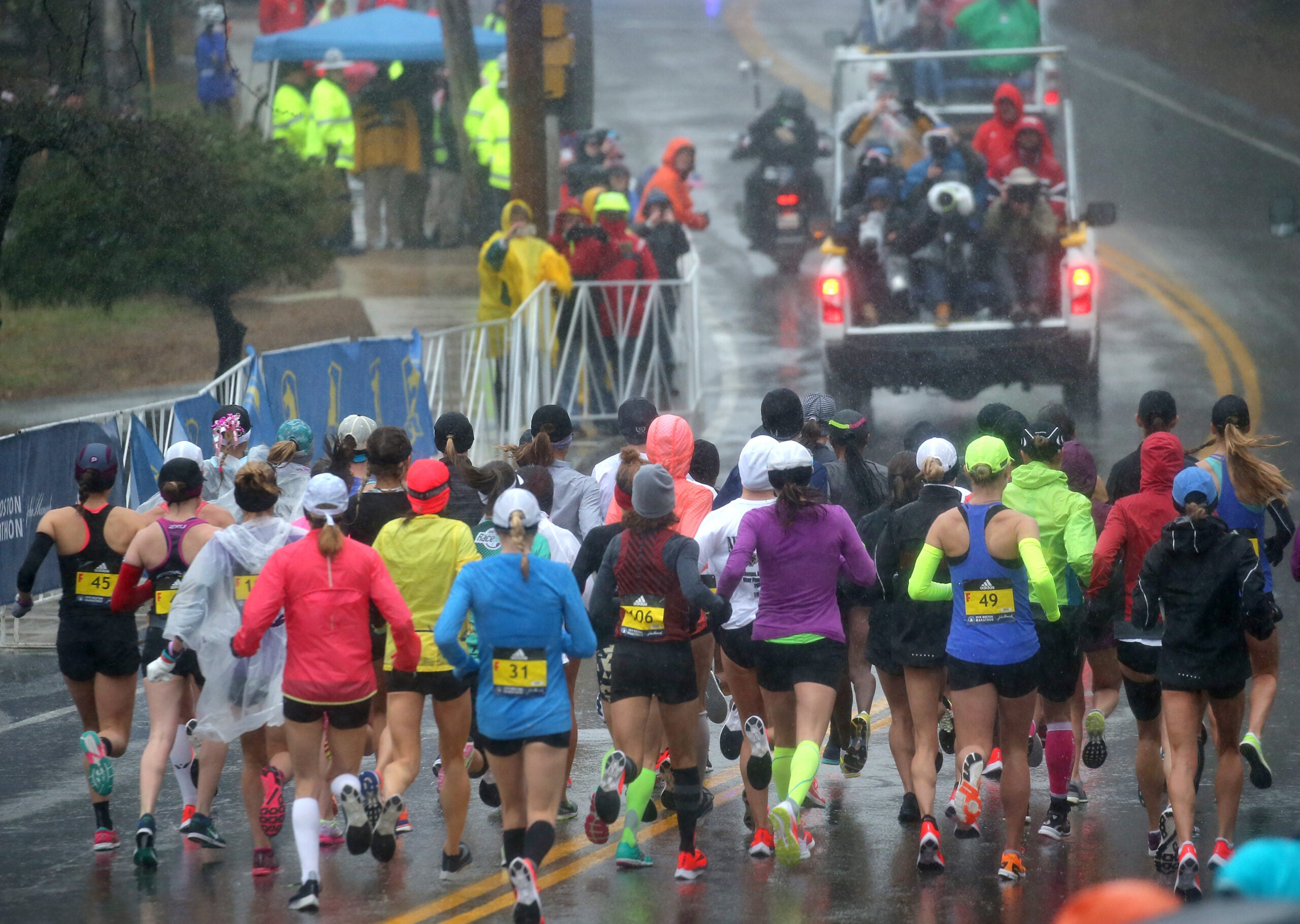 Is today the worst weather in Boston Marathon history? It depends how