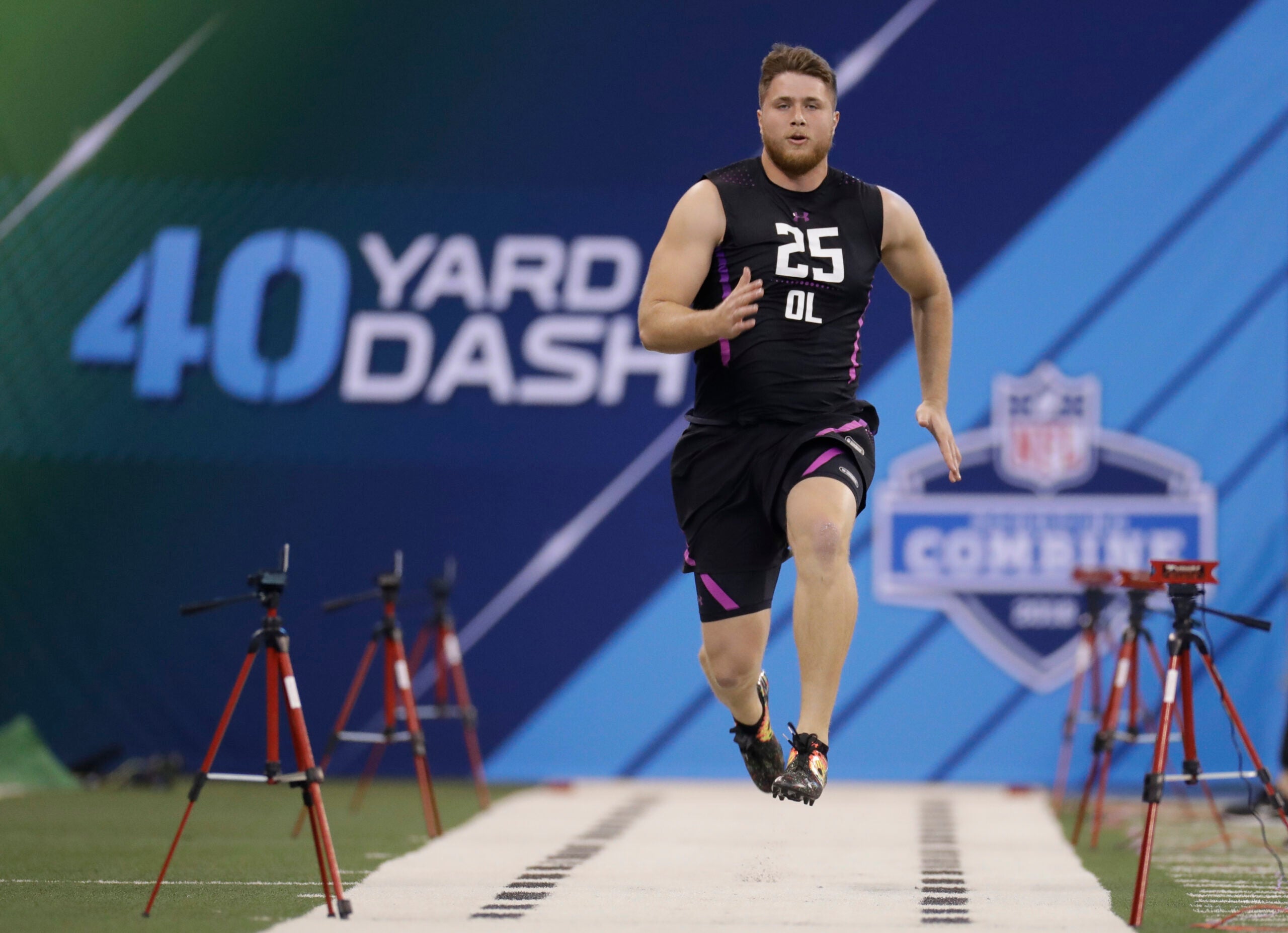 Tyrell Crosby's full Combine workout