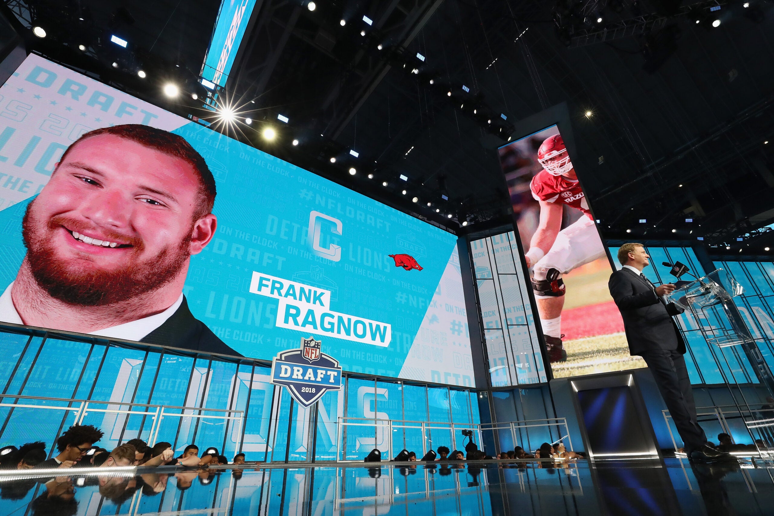 Razorback Frank Ragnow drafted in first round by Detroit Lions, Razorbacks