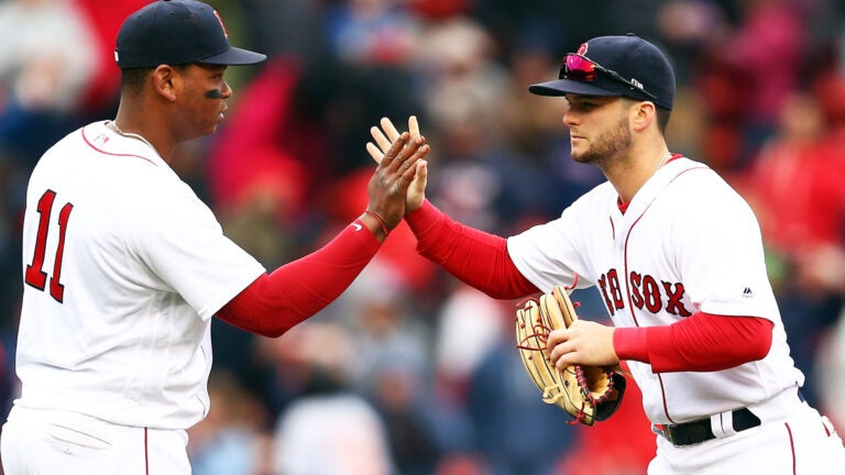 Rafael Devers Andrew Benintendi