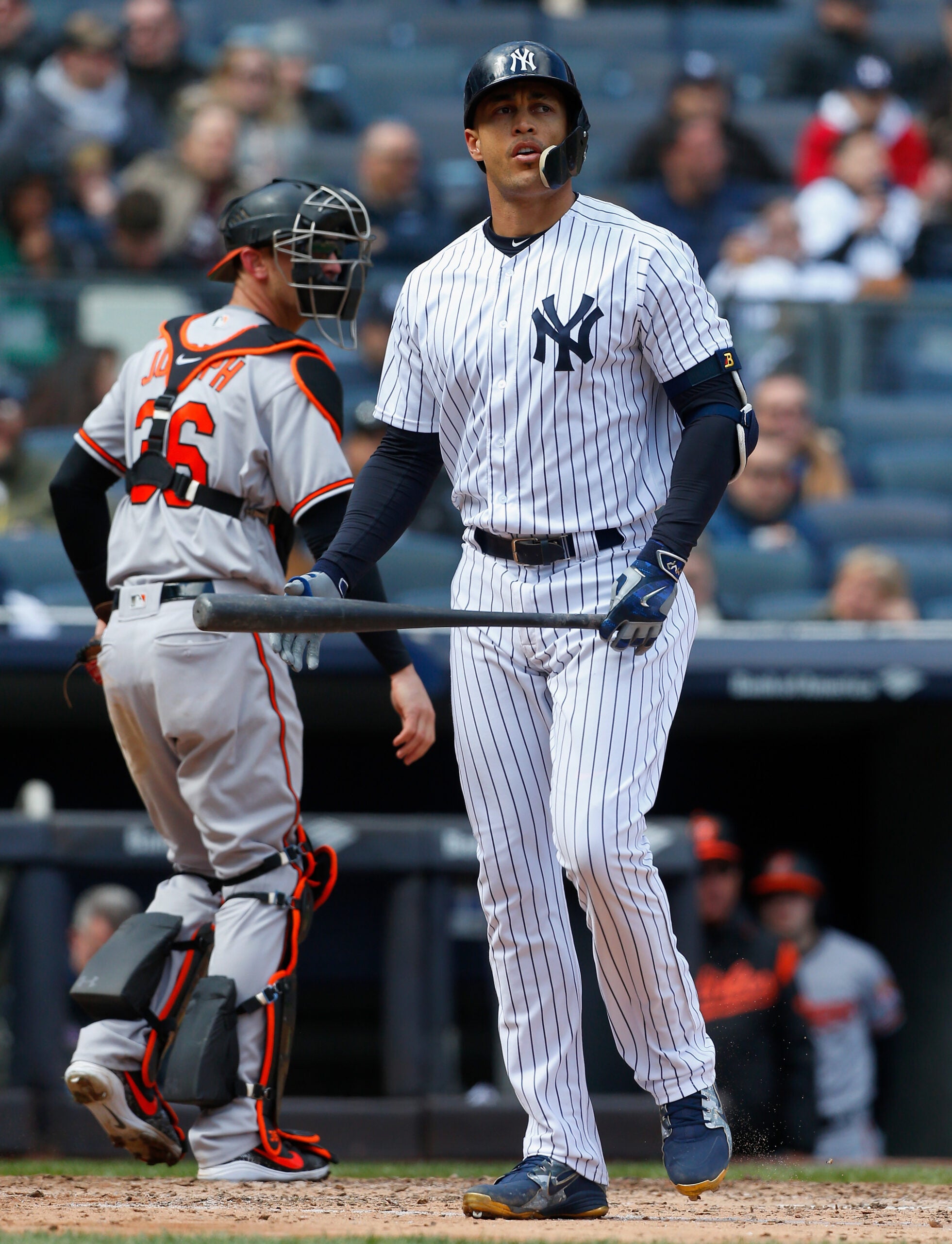 Aaron Judge and Giancarlo Stanton by Jim McIsaac