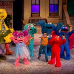 Sesame Street Live! Let's Party! Pictured: Abby, Big bird, Caleb, Casey, , Cookie Monster, Elmo, Oscar, Rosita, Super Grover perform. https://www.feldentertainment.com/TermsOfUse/