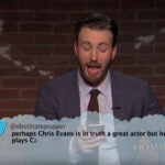 Chris Evans reads a mean tweet about himself.