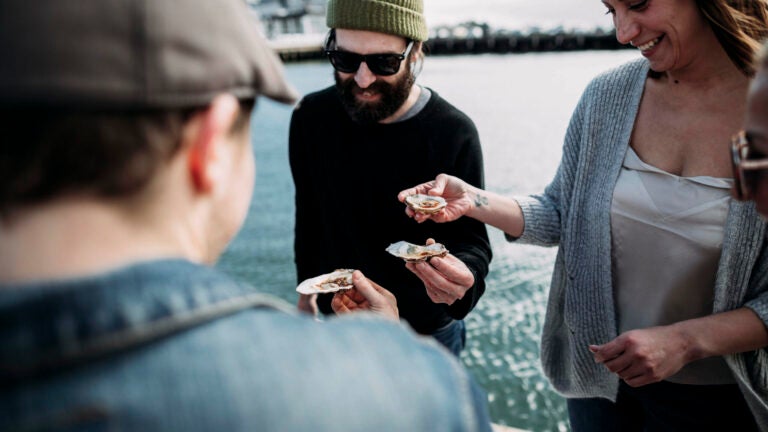 Oyster shucking through Airbnb Experiences