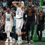 Marcus Smart, Jayson Tatum, LeBron James