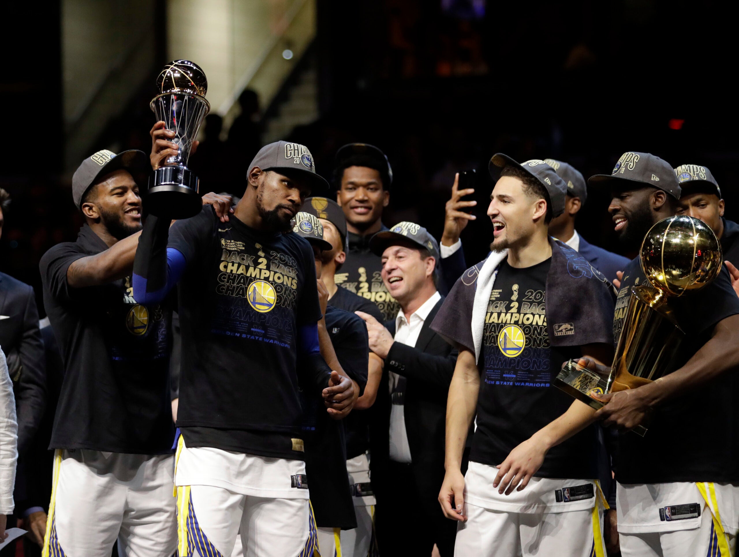 With 2 titles, Finals MVP Kevin Durant gets the last word