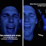 Tom Brady at the U2 concert.