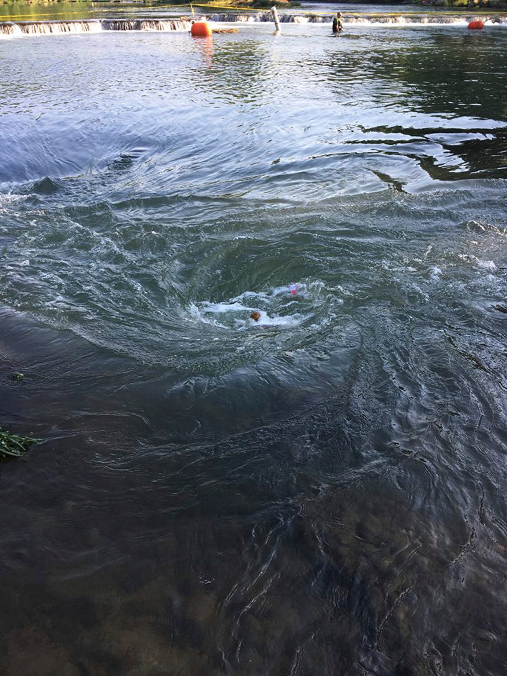 A sinkhole created a whirlpool in an Arkansas river. A kayaker was then