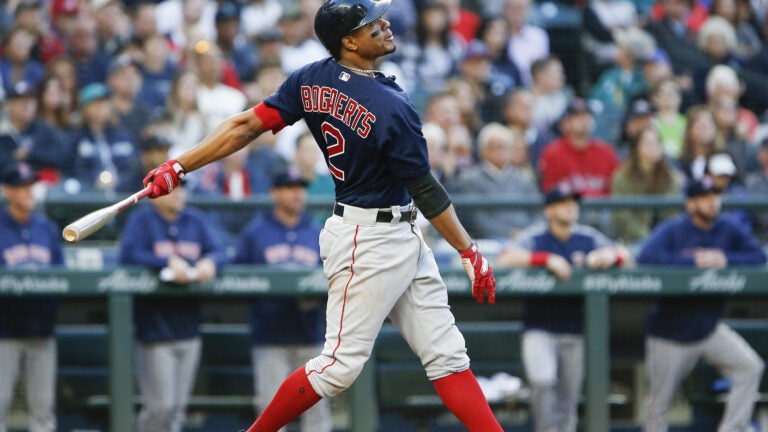 Xander Bogaerts home run Red Sox Mariners baseball