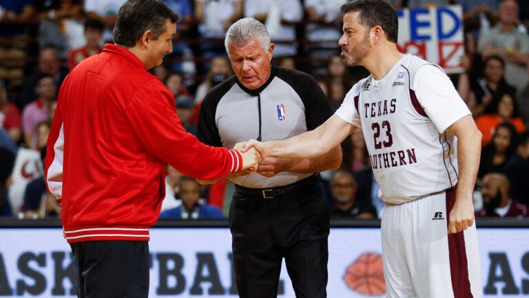 Sen. Ted Cruz beats TV host Jimmy Kimmel in charity basketball game