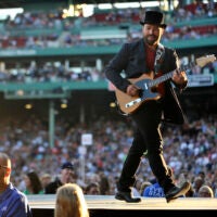 Zac Brown leads the Zac Brown Band in concert at Fenway Park. Josh Reynolds for The Boston Globe (Arts , johnstonm)