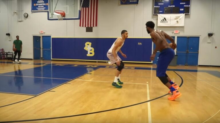 Joel Embiid and Jayson Tatum left Mo Bamba bloodied in 1-on-1 matchup