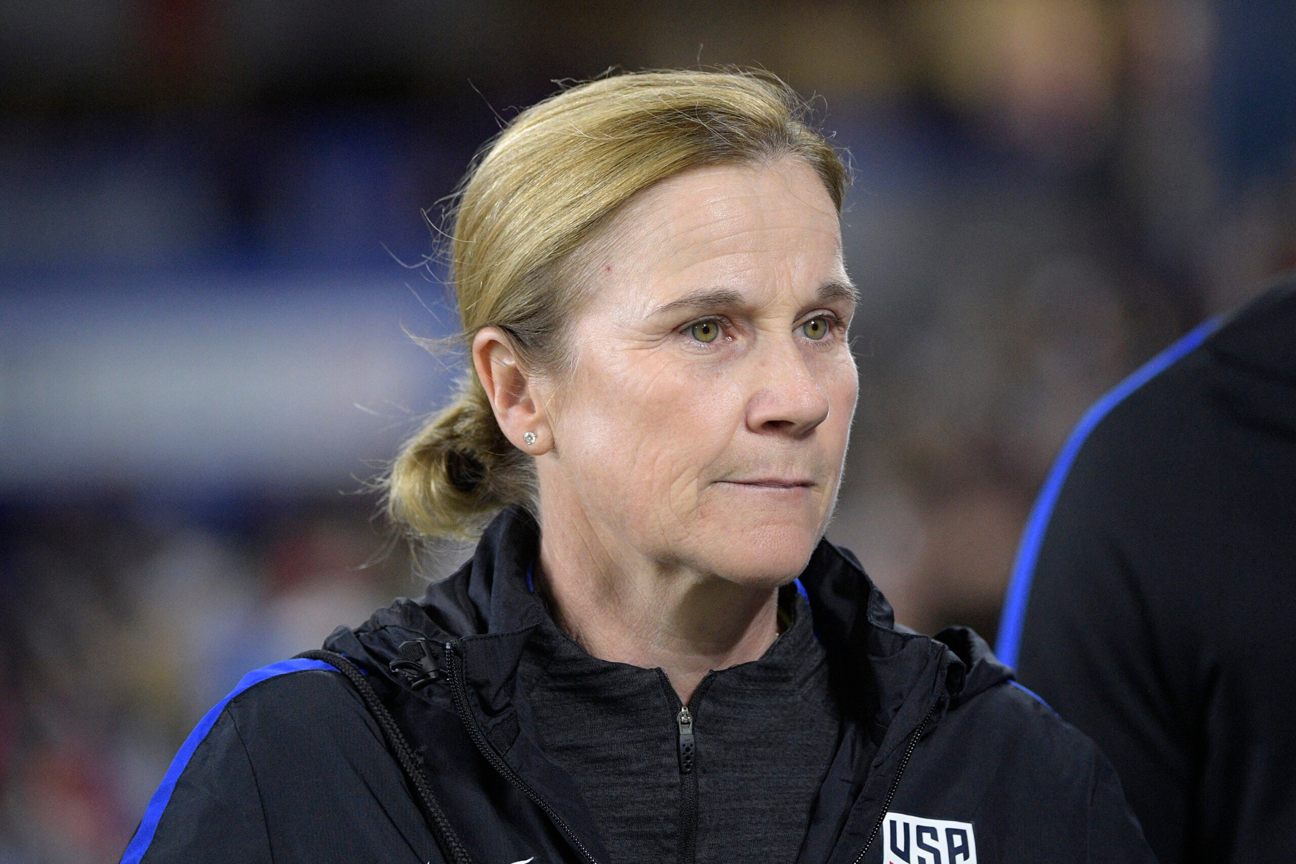 US women's soccer coach Jill Ellis says her players have an equal righ...