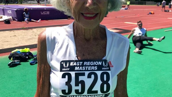 Diane Hoffman sets US record in 100-meter dash in 90+ age group