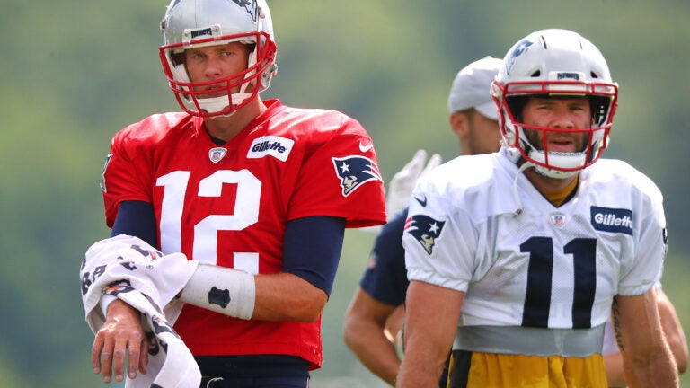 Watch Julian Edelman Train With Ex-Patriots Teammate Tom Brady