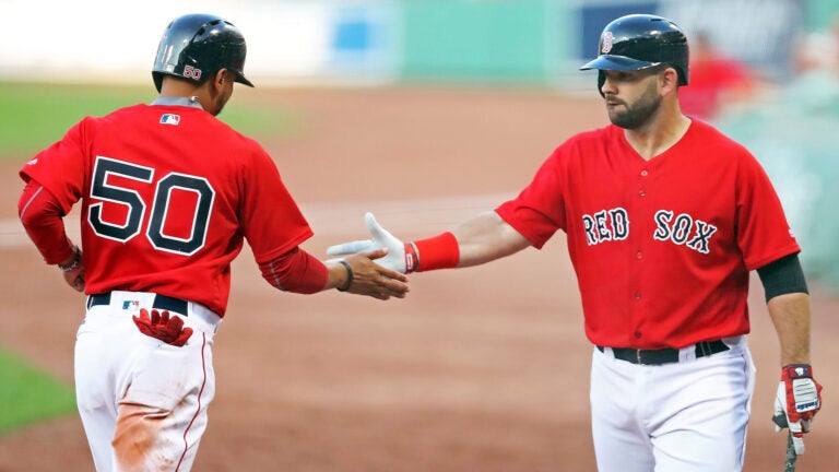 Mookie Betts Mitch Moreland