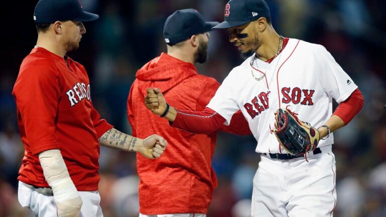 Mookie Betts, Christian Vazquez