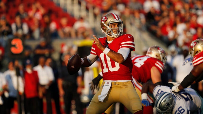 Jimmy Garoppolo during the 2018 preseason.
