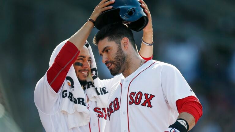 Mookie Betts named finalist for AL MVP, but not J.D. Martinez