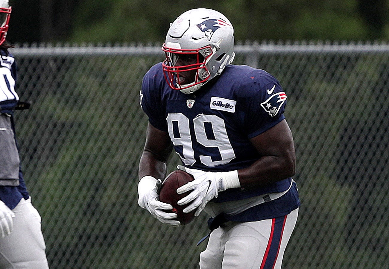 New England Patriots Defensive Tackle Vincent Valentine looks on News  Photo - Getty Images