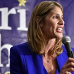 Lori Trahan speaks after a close win in the Democratic Primary.