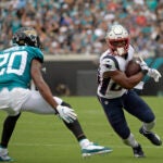 James White against Jalen Ramsey.