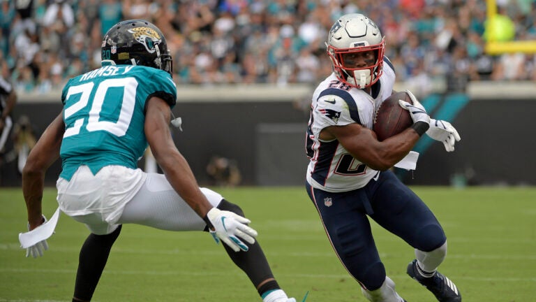 James White against Jalen Ramsey.