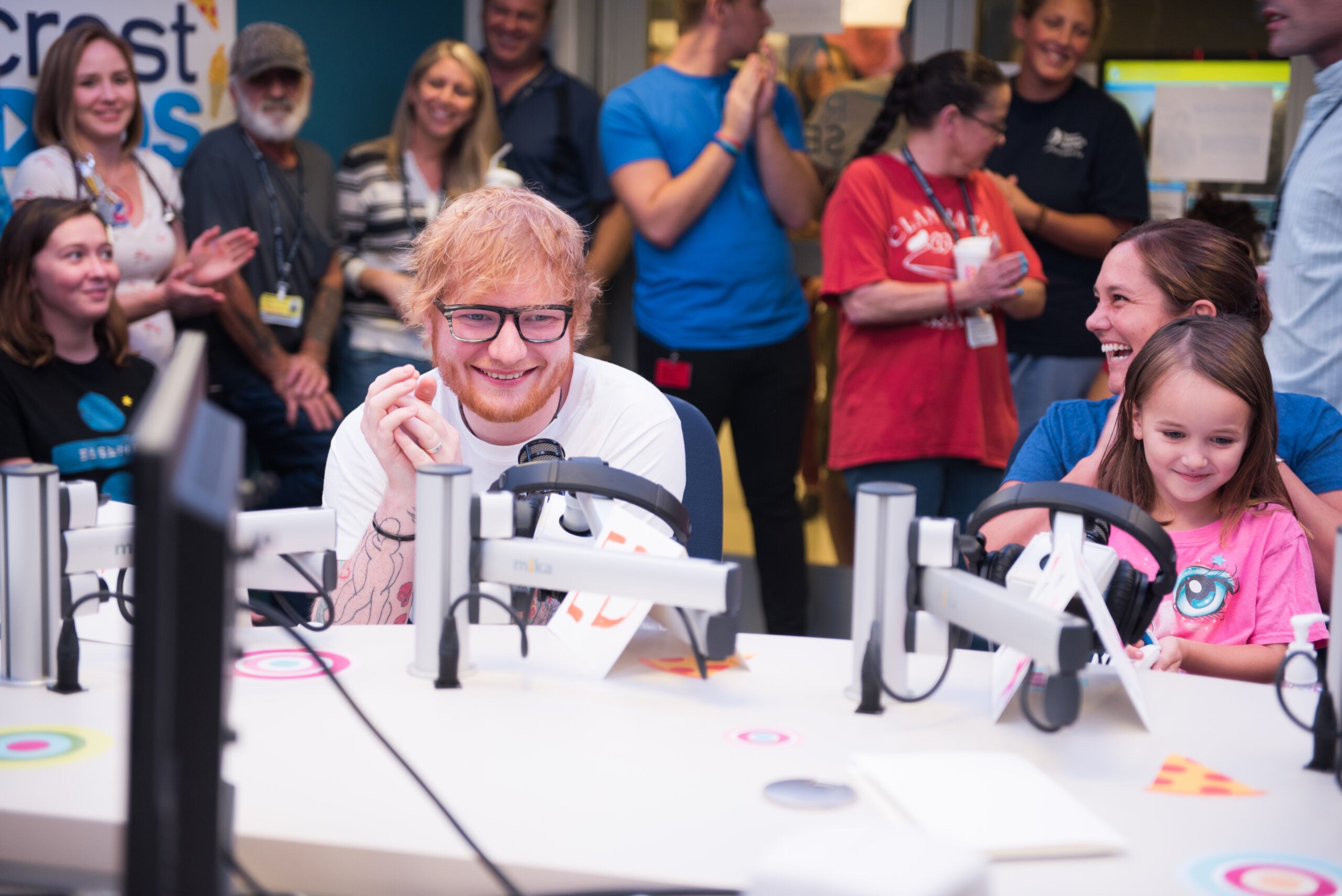 Ed Sheeran makes a visit to young fans at Boston Children’s Hospital
