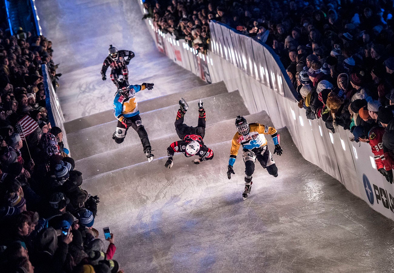Want to race down a sevenstory skating course at Fenway Park? Red Bull