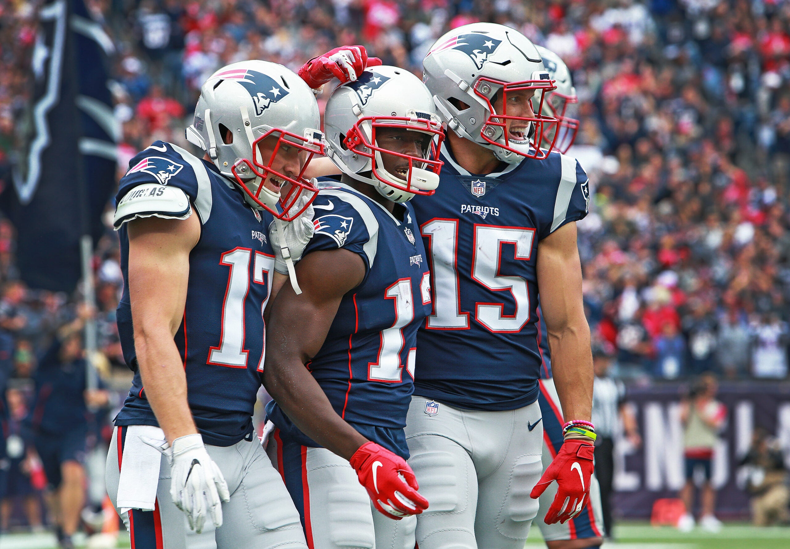 Houston Texans wide receiver Chad Hansen (17) lines up for the