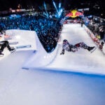 Athletes compete in Red Bull Crashed Ice in Minnesota.