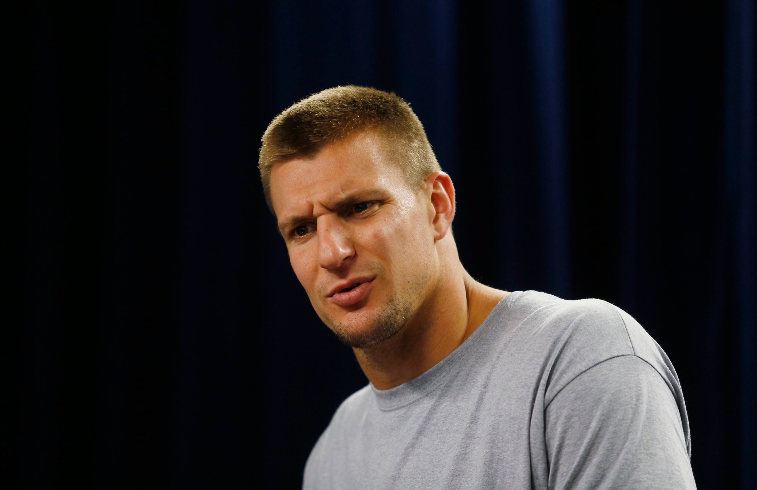 Rob Gronkowski addressed his brother's recent comments on WEEI