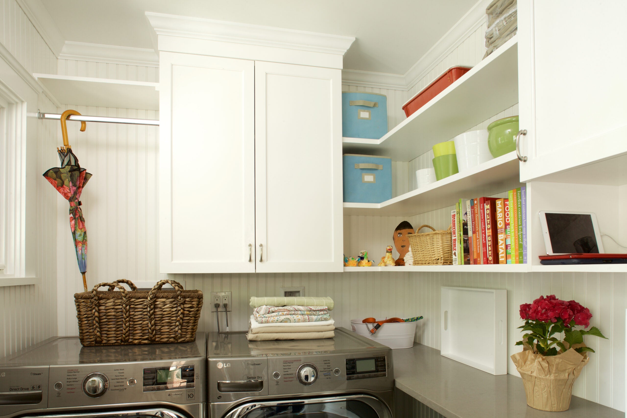 Some Quick & Extremely Functional Laundry Closet Shelves